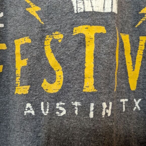 Austin Rock & Roll Music Festival Gray Short Sleeve Shirt, Mens Small - Picture 4 of 9